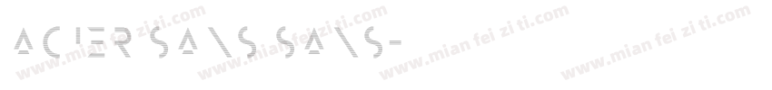 acier sans sans字体转换